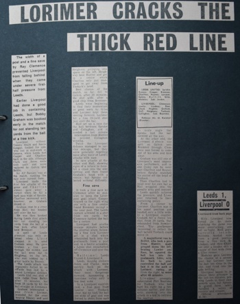 Press report from Adrian Killen's scrapbook